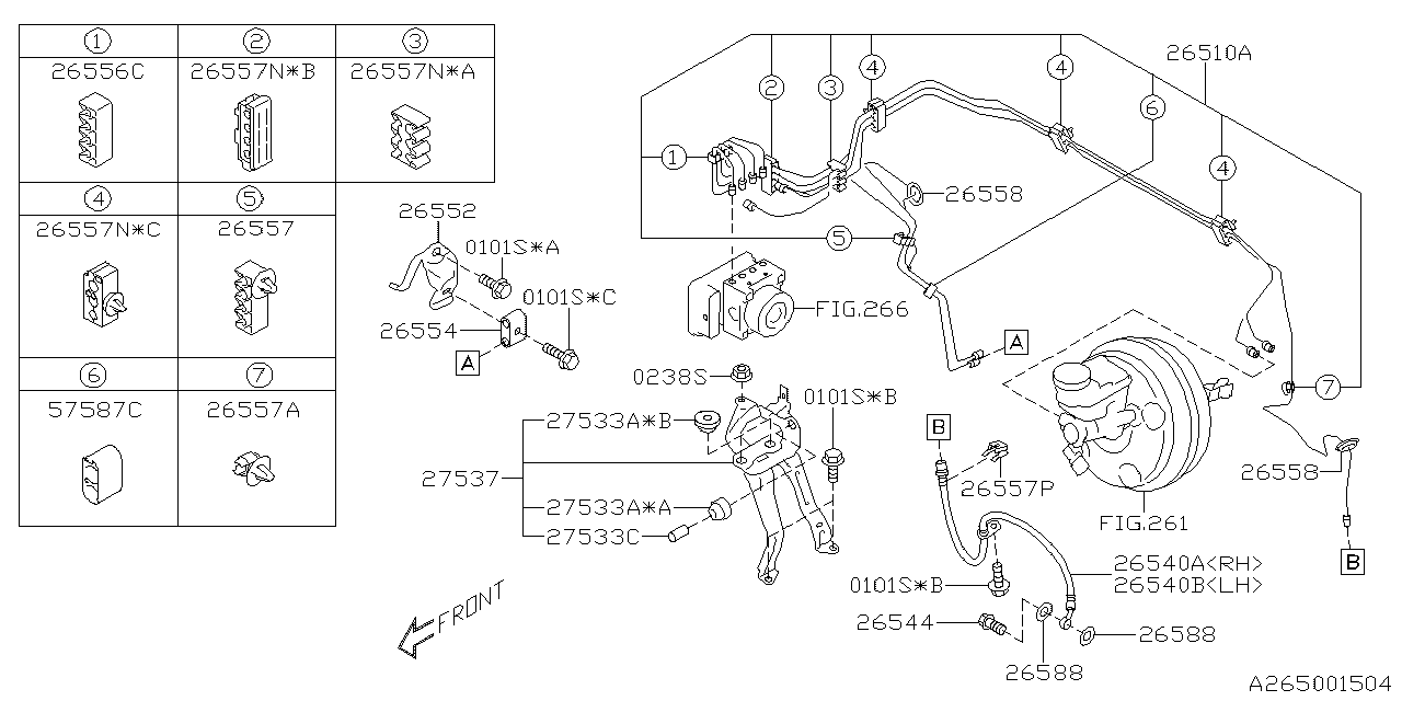 2024 Subaru Crosstrek Abs control module insulator. Abs modulator