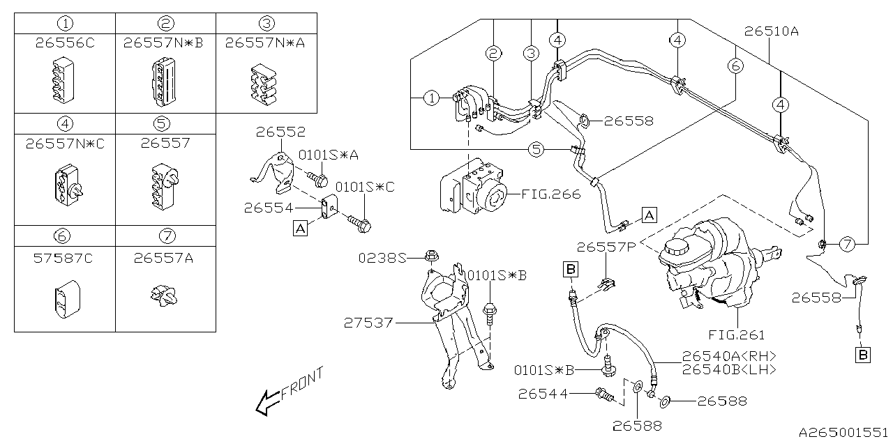 Diagram BRAKE PIPING for your 2017 Subaru Impreza 2.0L CVT 4WD Sport Sedan 