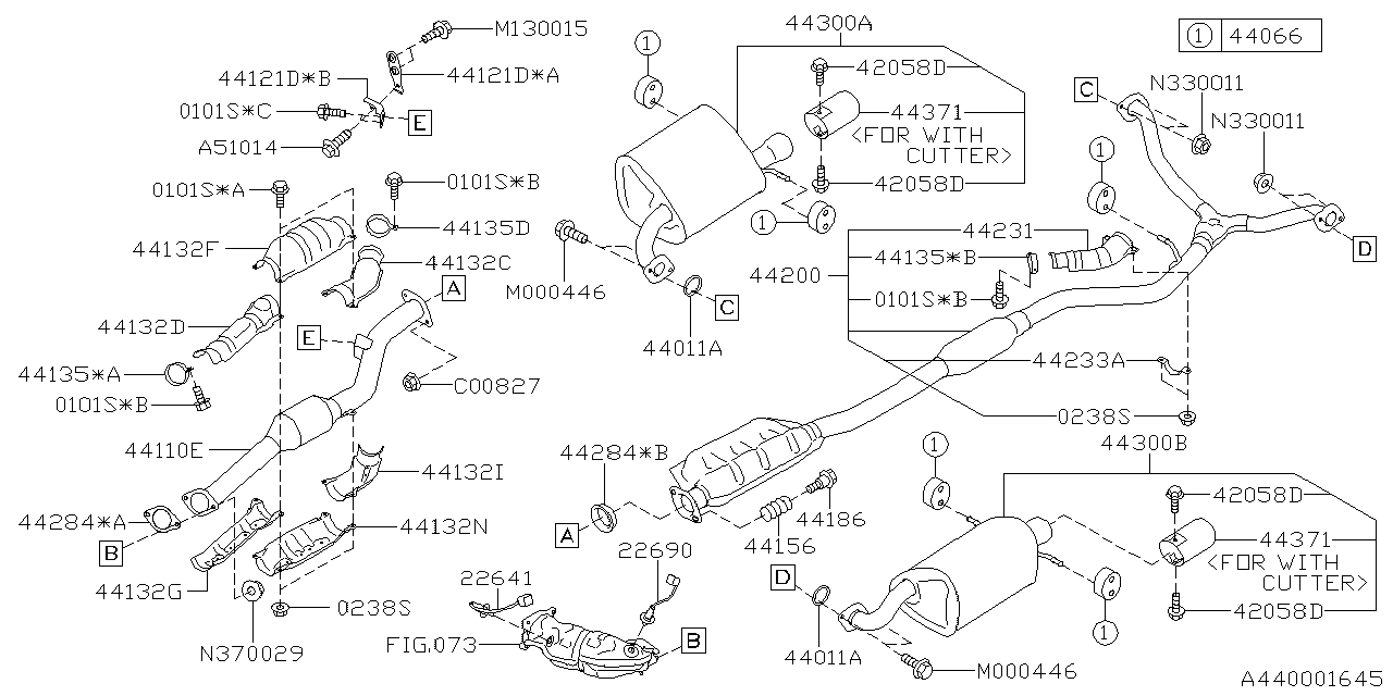 Diagram EXHAUST for your 2014 Subaru Tribeca   