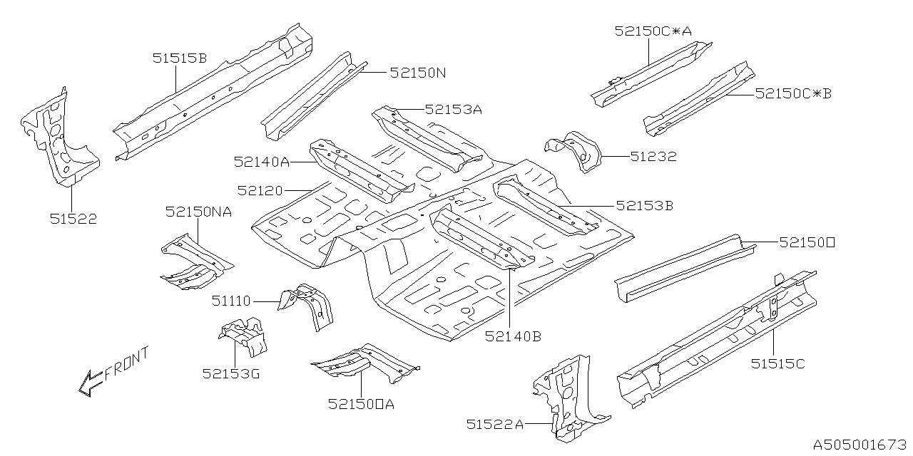 Diagram BODY PANEL for your 2020 Subaru Outback   