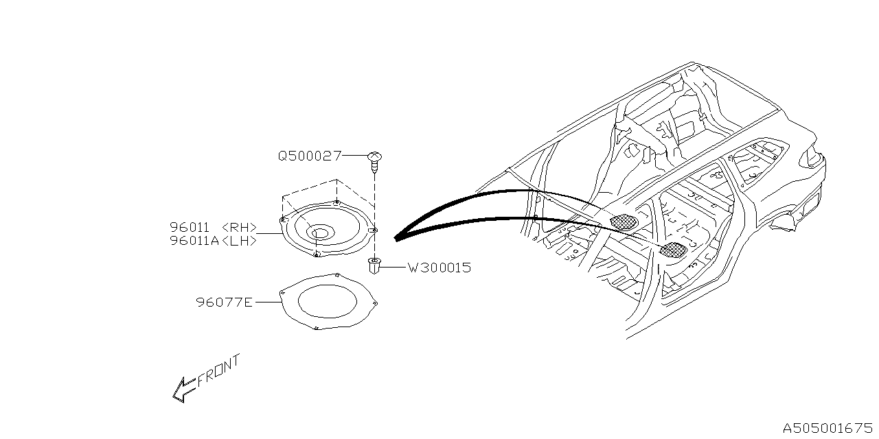 Diagram BODY PANEL for your Subaru Ascent  