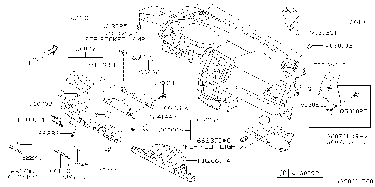 Diagram INSTRUMENT PANEL for your 1998 Subaru Legacy   