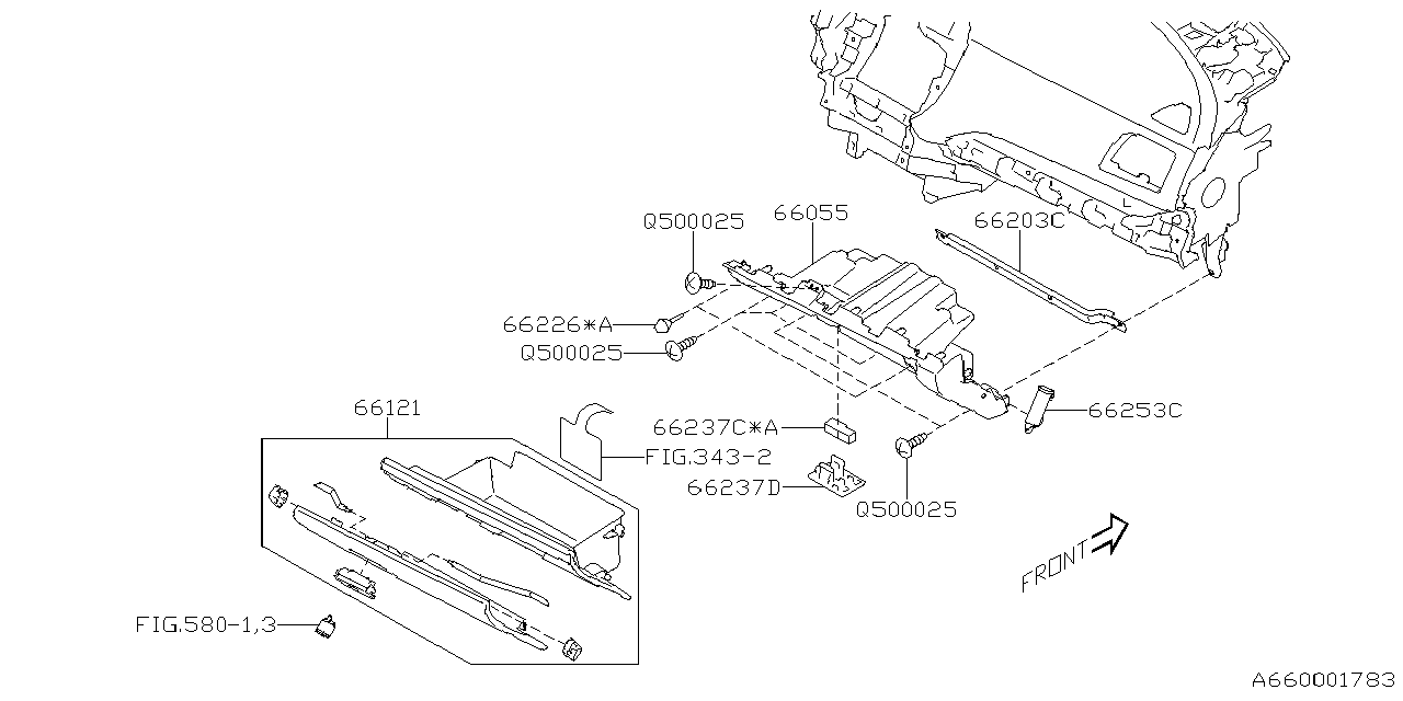 Diagram INSTRUMENT PANEL for your 2021 Subaru Ascent   