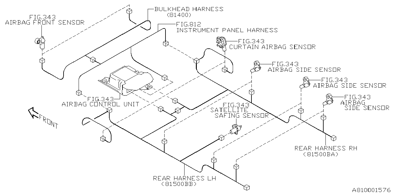 Diagram WIRING HARNESS (MAIN) for your 2022 Subaru Ascent   