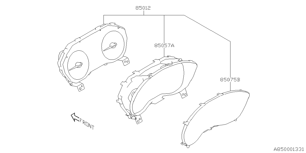 2023 Subaru Ascent Gauge Set. Instrument Cluster. Combination Meter. Electrical - 85002XC32A - Genuine Subaru Part