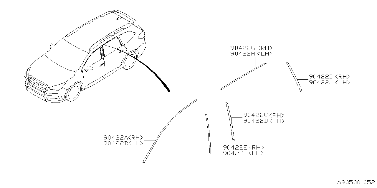 Diagram TAPE for your Subaru Ascent  