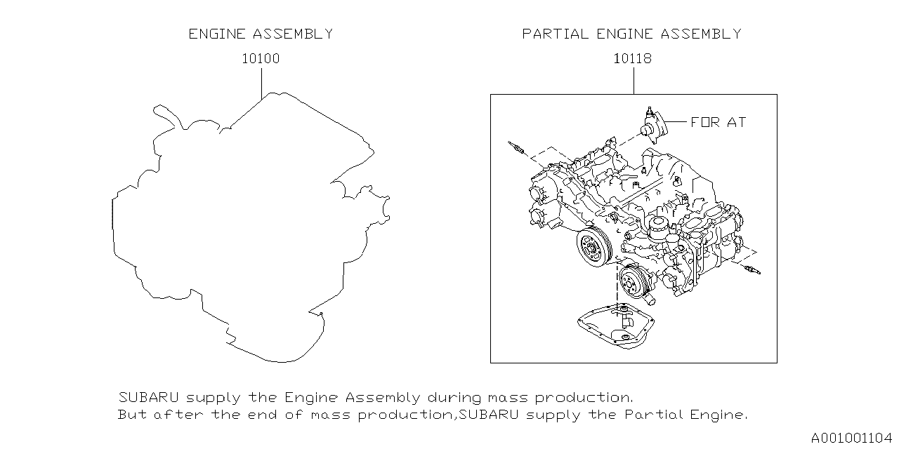 2018 Subaru WRX S209 Partial engine. Cooling - 10118AA850 - Genuine ...