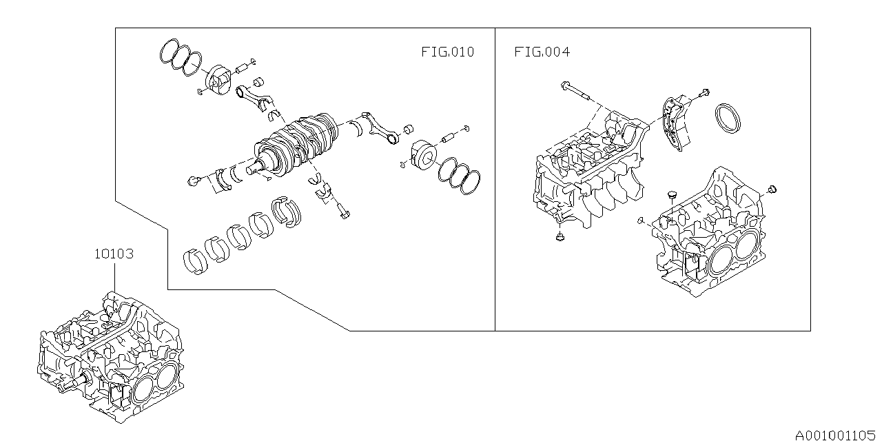 Diagram ENGINE ASSEMBLY for your 2020 Subaru BRZ   