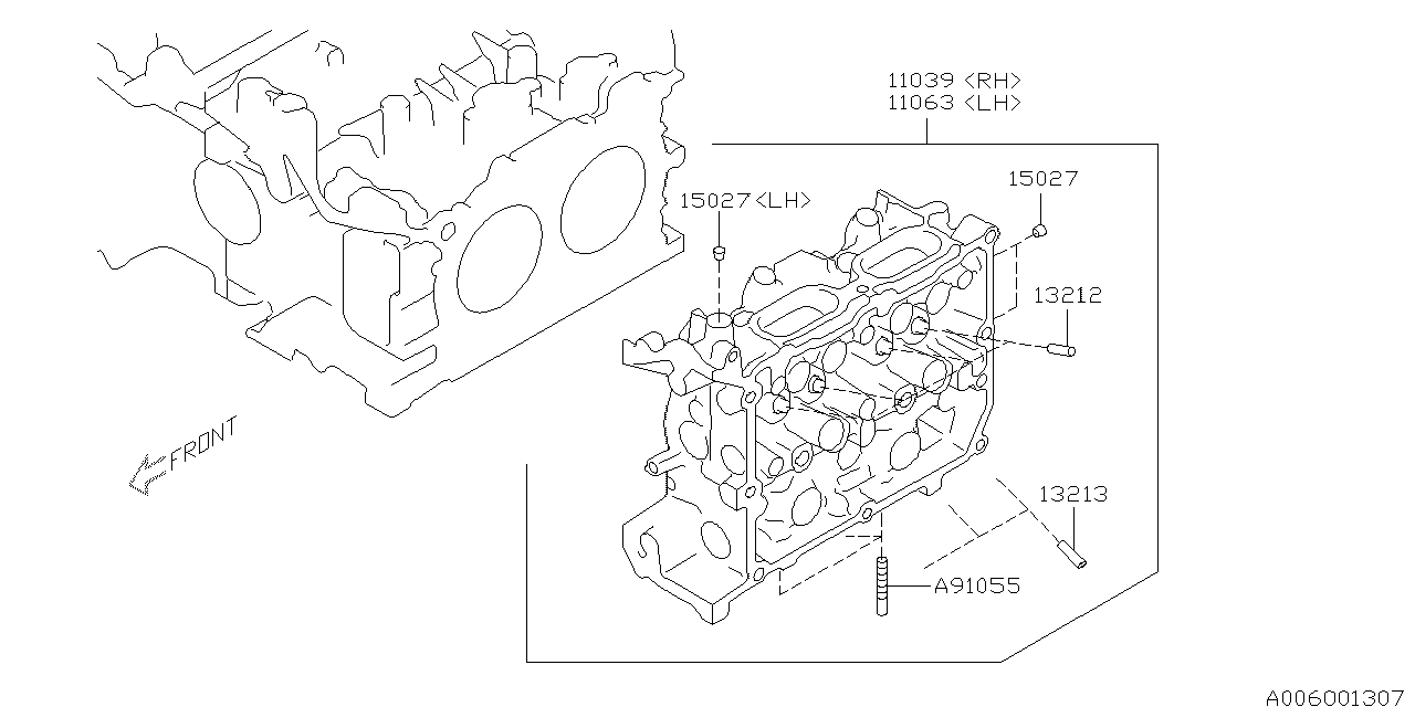 Diagram CYLINDER HEAD for your 2015 Subaru BRZ   