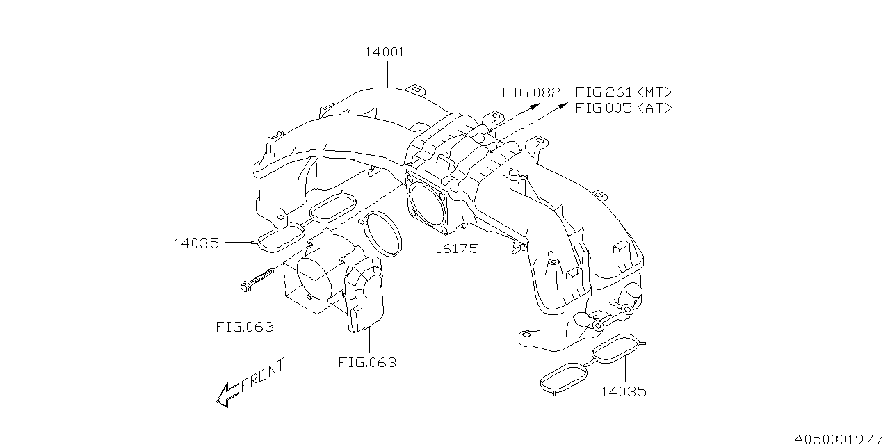 Diagram INTAKE MANIFOLD for your 2019 Subaru Crosstrek  EYESIGHT 