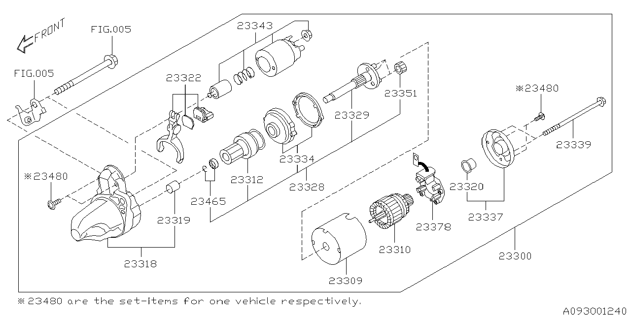 Diagram STARTER for your 2005 Subaru WRX WAGON  