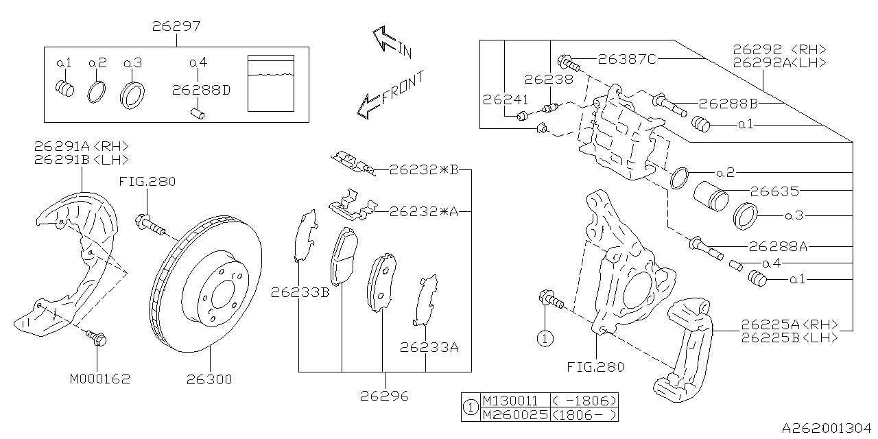 FRONT BRAKE Diagram