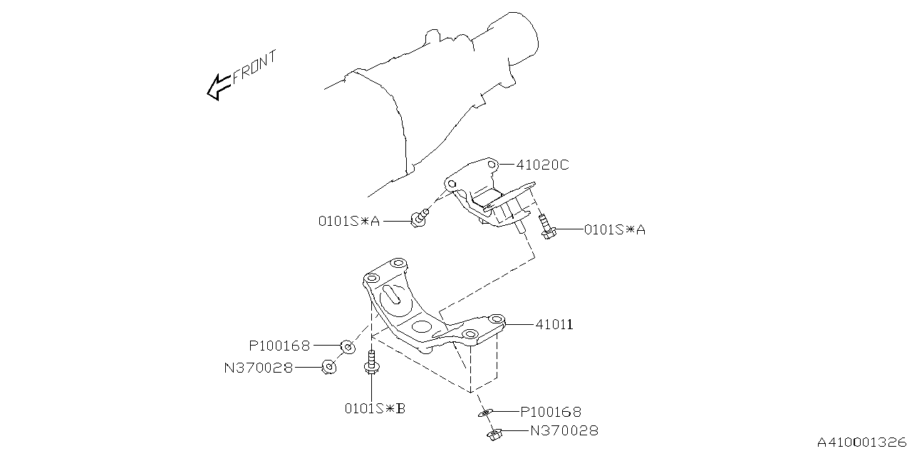 Diagram ENGINE MOUNTING for your 2016 Subaru Impreza  Limited Wagon 