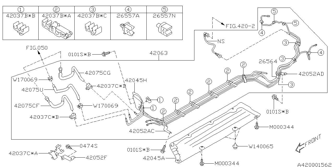 Diagram FUEL PIPING for your 2006 Subaru Impreza  Wagon 