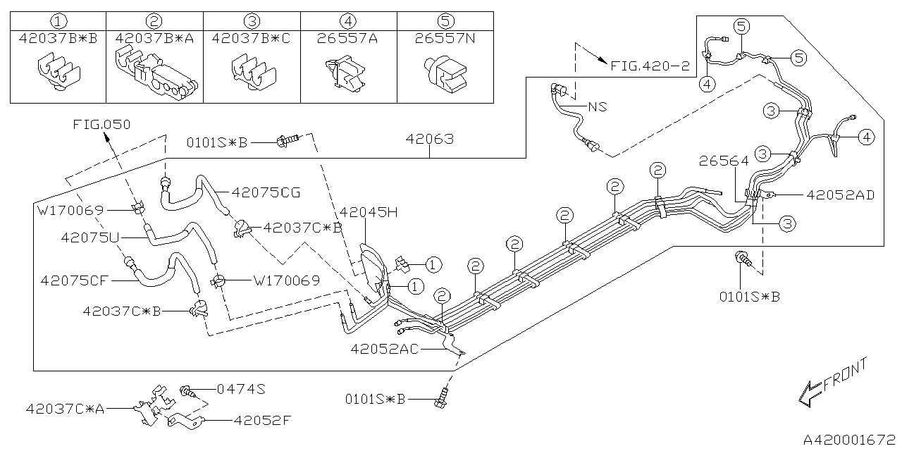 Diagram FUEL PIPING for your 2015 Subaru Impreza  Wagon 