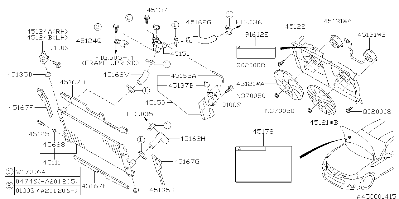 Diagram ENGINE COOLING for your Subaru BRZ  