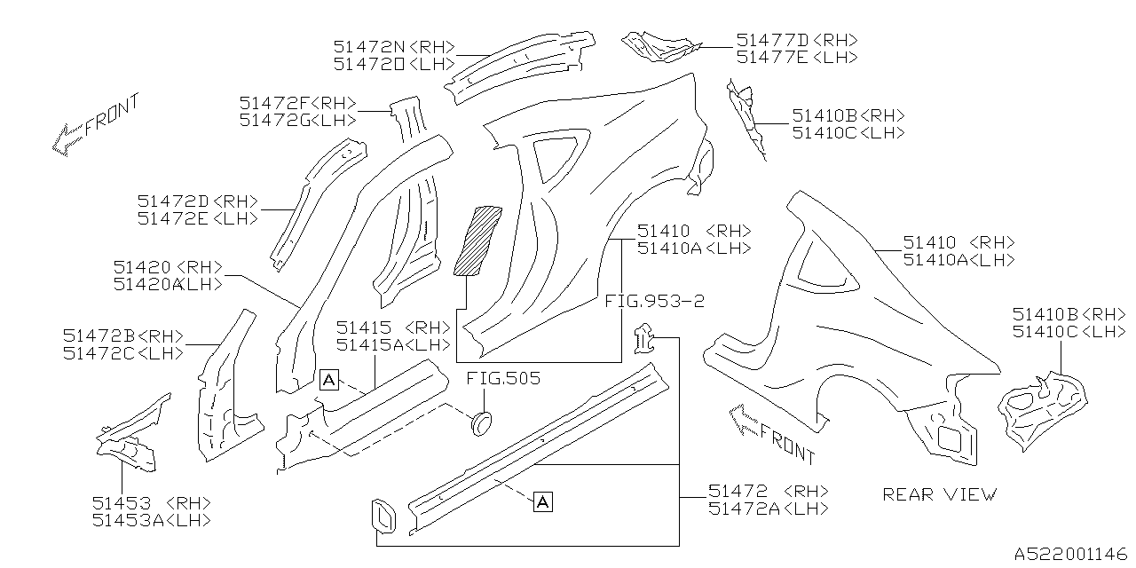 Diagram SIDE PANEL for your 2016 Subaru BRZ 2.0L 6AT HIGH 