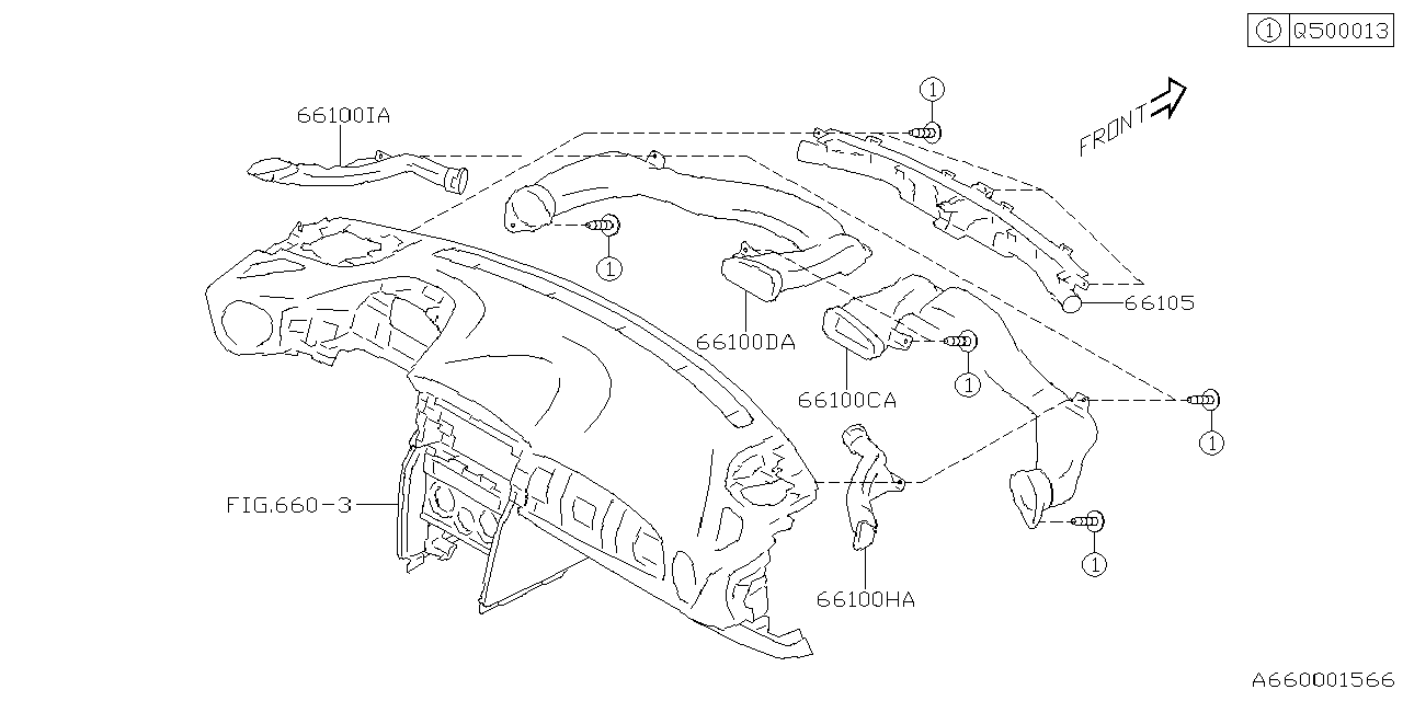 Diagram INSTRUMENT PANEL for your 2018 Subaru BRZ   