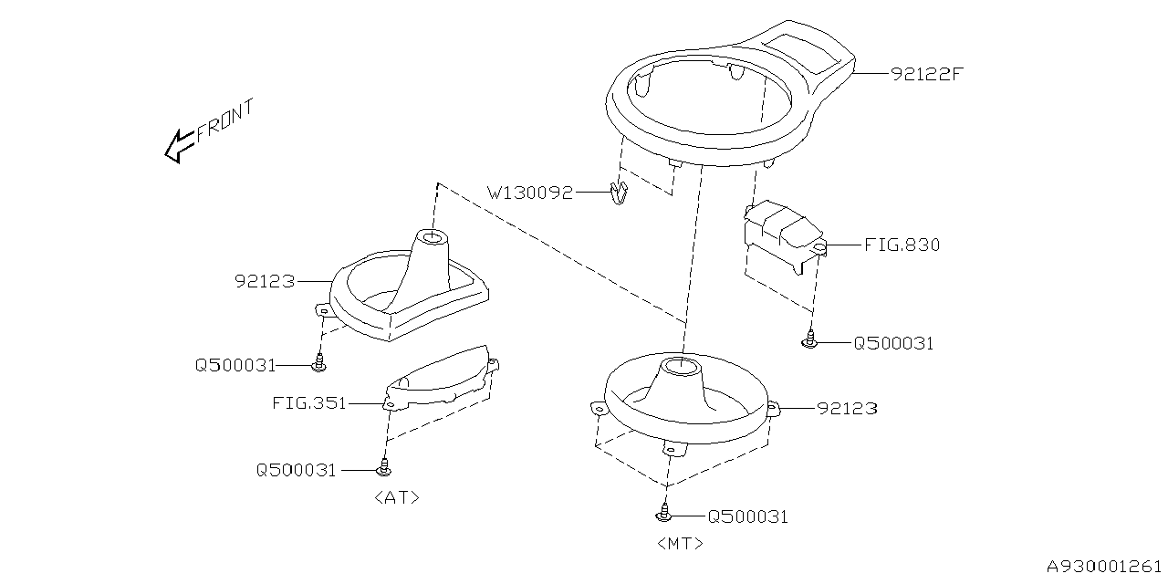 Diagram CONSOLE BOX for your 2018 Subaru BRZ   