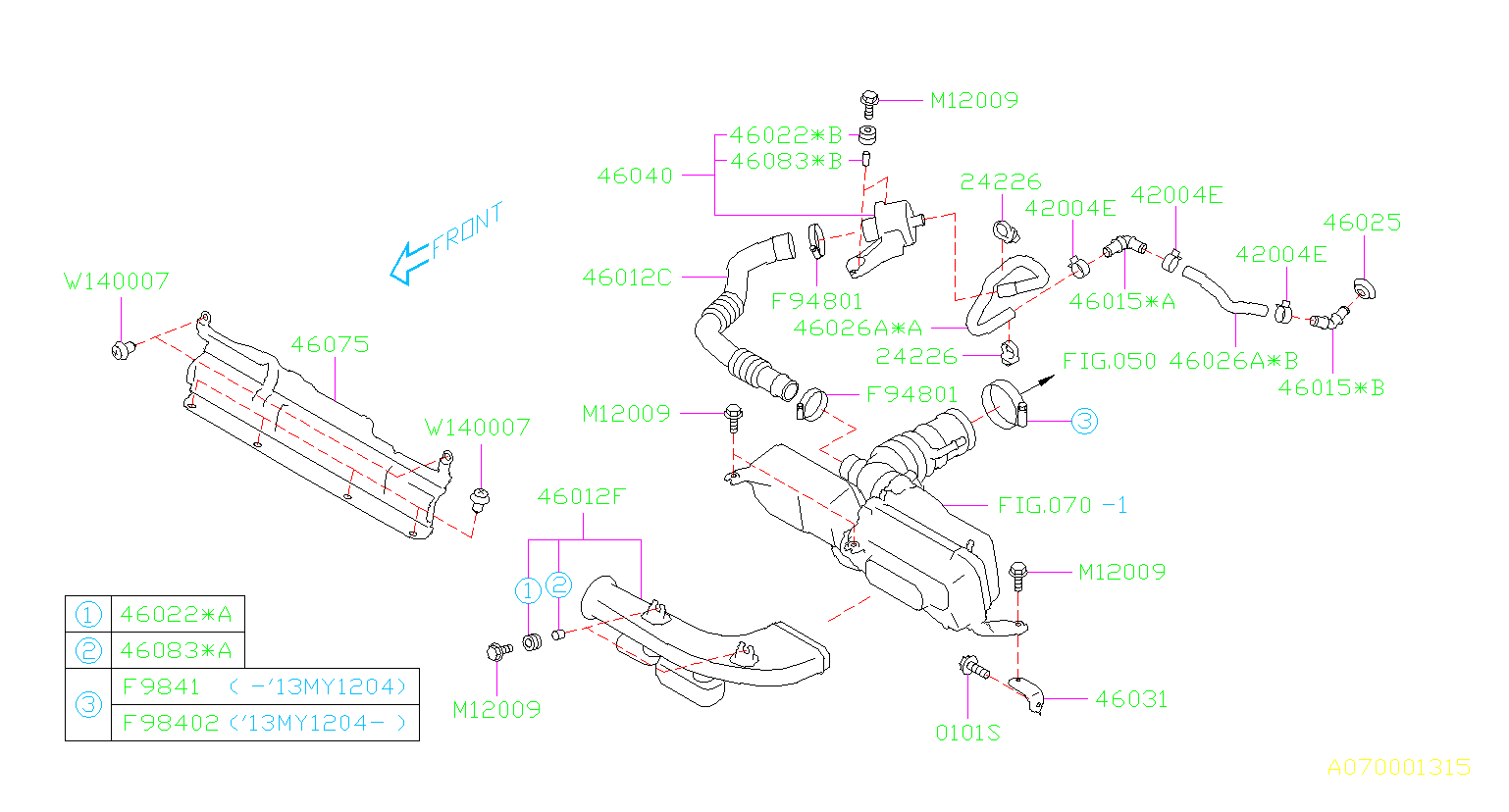 2023 Subaru Crosstrek Engine Air Intake Hose - 46026CA000 - Genuine ...
