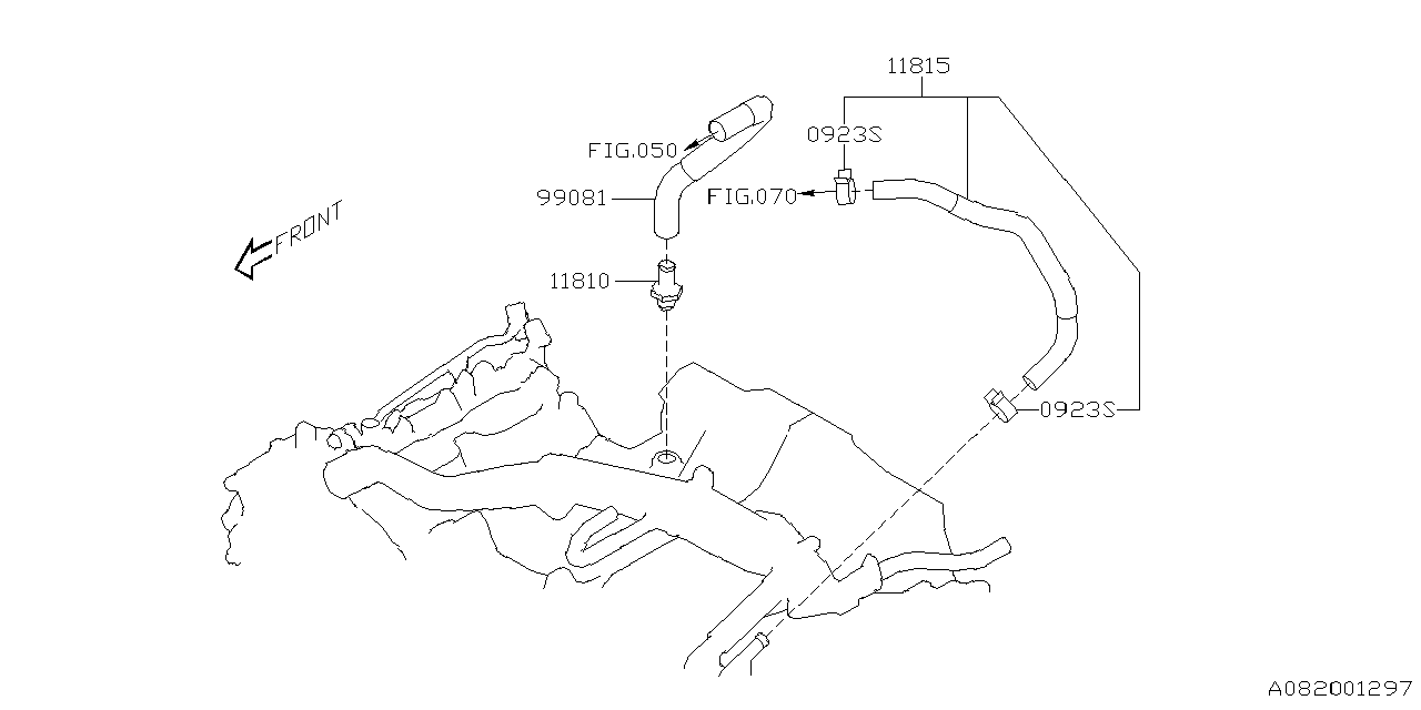 Diagram EMISSION CONTROL (PCV) for your 2013 Subaru BRZ 2.0L 6AT HIGH 