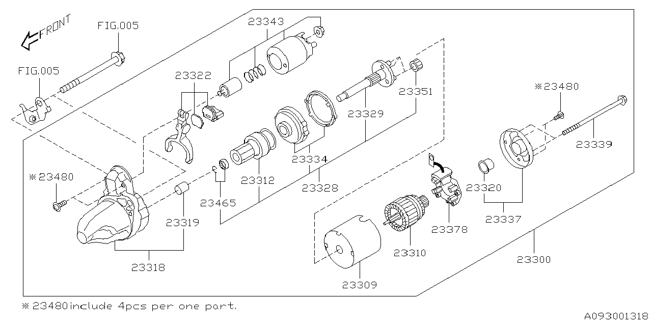 Diagram STARTER for your 2006 Subaru WRX   