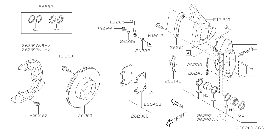 Diagram FRONT BRAKE for your 2024 Subaru BRZ   