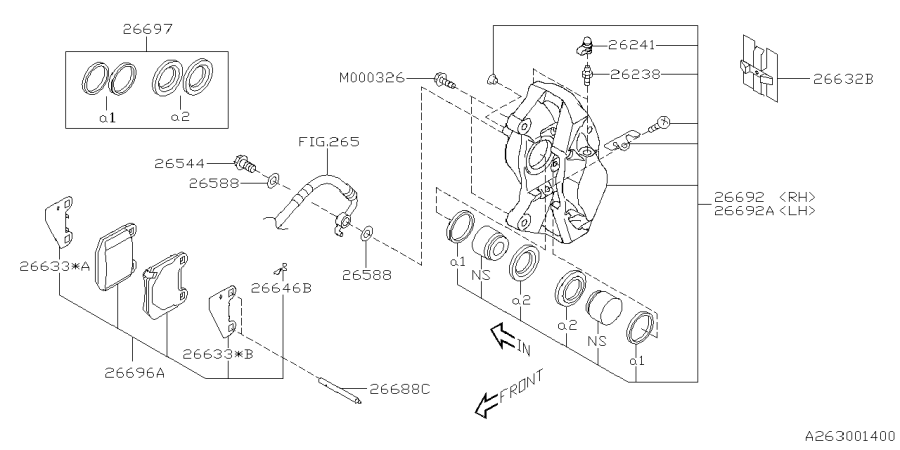 Diagram REAR BRAKE for your Subaru BRZ  