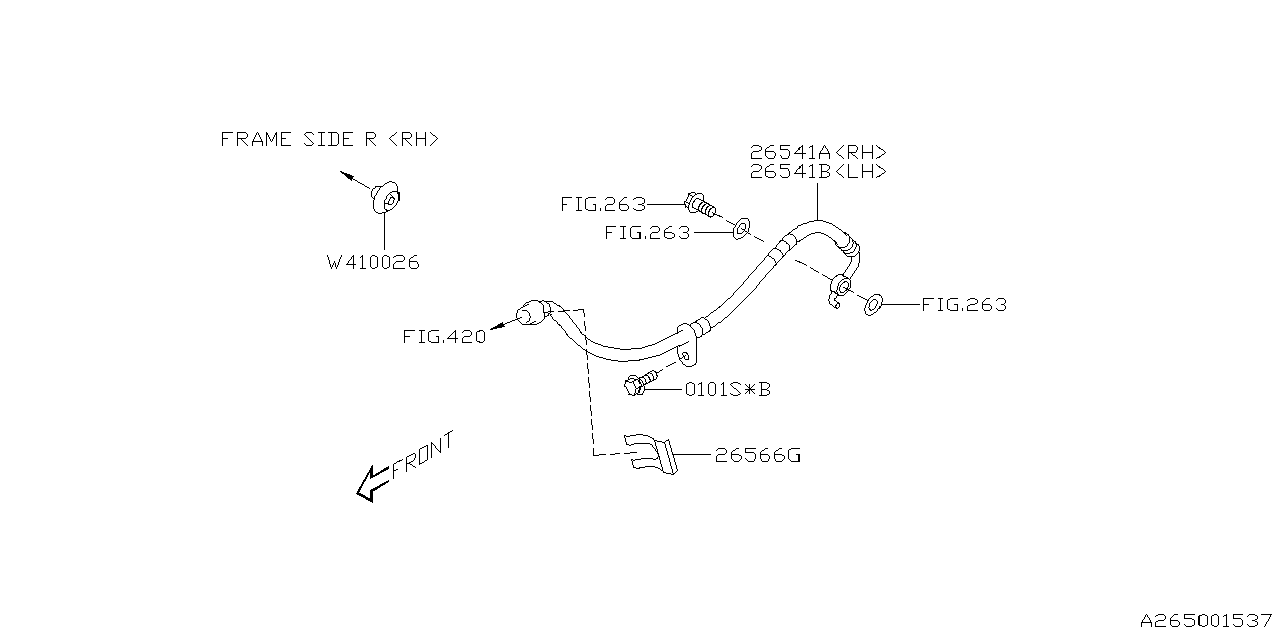 Diagram BRAKE PIPING for your 2024 Subaru BRZ   