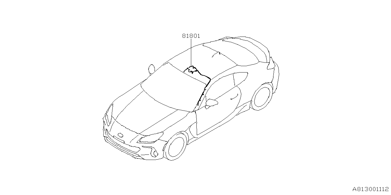 Diagram CORD (ROOF) for your Subaru BRZ  