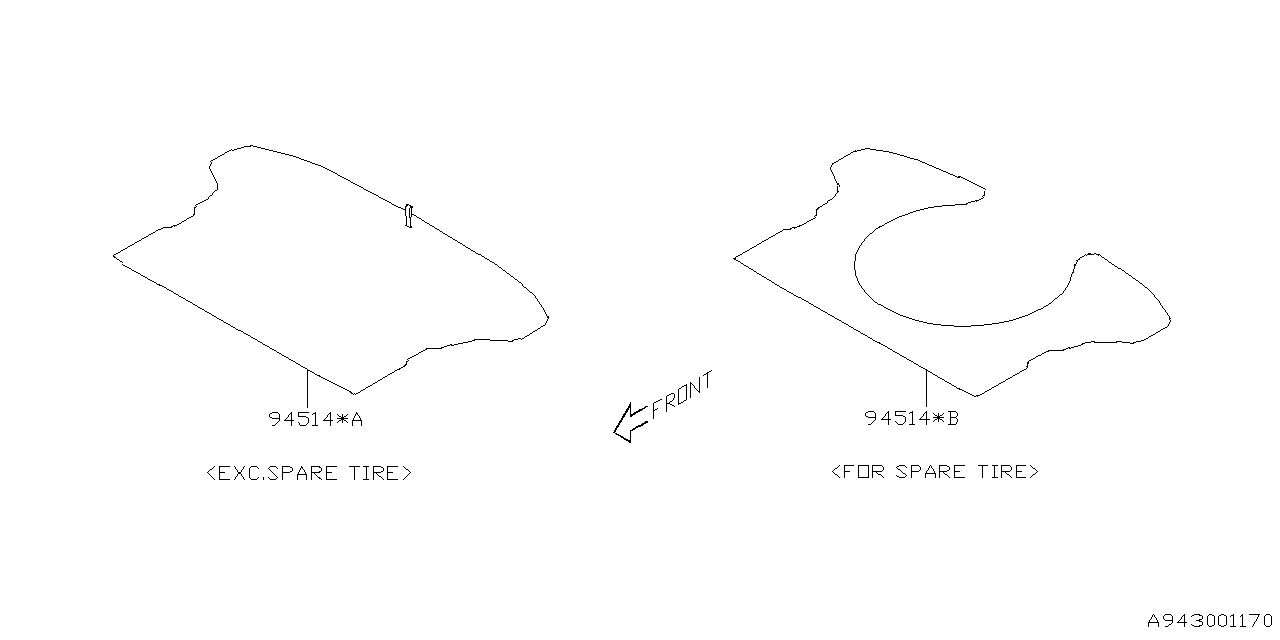 Diagram TRUNK ROOM TRIM for your 2012 Subaru STI   