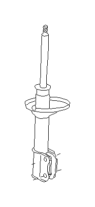 View 20363AC610 Suspension Strut. Strut Complete R (Left, Rear). Full-Sized Product Image