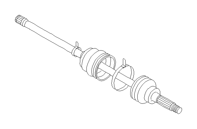View 28021AC1018A CV Axle. Drive Axle Shaft. R Door SFT 79AC (Rear). Full-Sized Product Image
