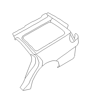 View 51410AC370 Quarter Panel. R Quarter Complete 4DR (Left, Rear Quarter, Outer). Full-Sized Product Image