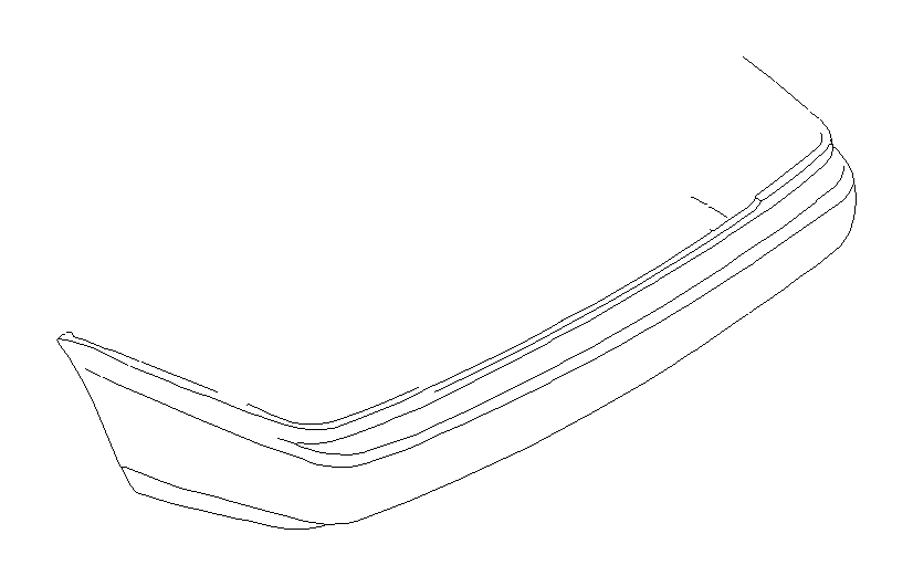 View 57730AC050 Bumper Cover. Bumper Face R (Rear, WHITE). Full-Sized Product Image