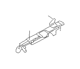 View 64280FA050RA Seat Track Cover. Cover Bolt (Left, Inner, REDDISH GRAY). Full-Sized Product Image