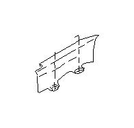 View 94061AC610 Door Trim Sill Plate Insert. Cover. Side Sill (Left, Rear, Inner). Full-Sized Product Image