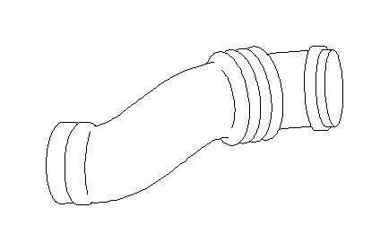 View 14457AA35A Engine Air Intake Hose Adapter. Boot Air Intake. Boot Air Interior. Full-Sized Product Image