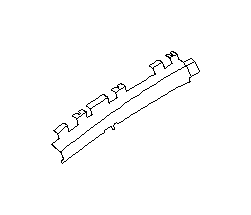 View 51425AE15A Frame Rail. Roof Side Rail. Rail Side Complete (Left, Outer). Full-Sized Product Image