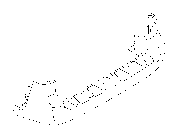 View 57704AE23A Bumper Cover. Bumper Face OBK (Rear). Full-Sized Product Image