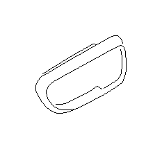 View 61052AE00ADG Interior Door Handle Trim. Cover Remote Door (Right, Front, BEIGE). Full-Sized Product Image