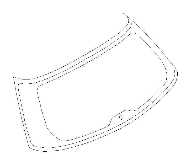 View 63011AE08A Liftgate Glass. Glass Tailgate (Rear Gate). Full-Sized Product Image