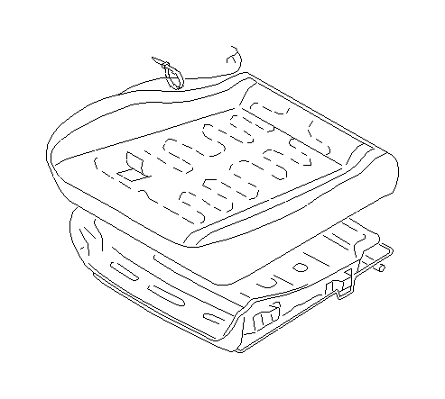 View 64100AE11A Seat Frame C. Cushion (Left, Front). Full-Sized Product Image