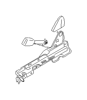View 64115AE32AML Seat Back Recliner Adjustment Mechanism Cover. Seat Hinge Cover (Right, Front, Inner, GRAY). Full-Sized Product Image