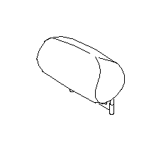 View 64251AE42AML Headrest. Pillow Rest (Rear, Back, GRAY). Full-Sized Product Image