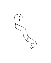 View 72411AE02A HVAC Heater Hose. Hose Heater IN (Inlet). Full-Sized Product Image