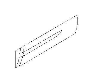 View 91112AE42ANN Door Molding. Garnish (Right, Rear, Painted). Full-Sized Product Image