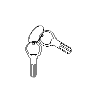 View 91269AE01A Blank. Key Plate Spare. Master. Full-Sized Product Image