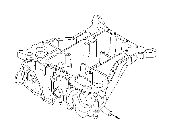 View 11120AA020 Engine Oil Pan. Oil Pan Complete. Oil Pan COMPLTE UP (Upper). Full-Sized Product Image