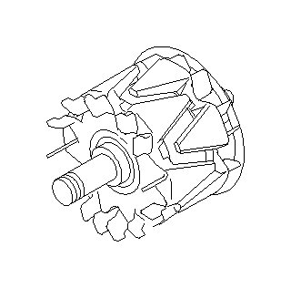 View 23708AA260 Rotor Alternator. Rotor ALTNTR. Full-Sized Product Image